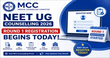 MCC NEET UG Counselling 2026 Round 1 Registration Begins Today