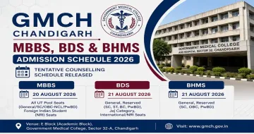 GMCH Chandigarh Releases Tentative MBBS, BDS & BHMS Admission Schedule 2026