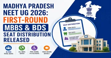 Madhya Pradesh NEET UG 2026: First-Round MBBS & BDS Seat Distribution Released