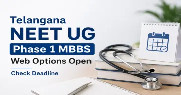 Telangana NEET UG KNRUHS Opens Phase 1 Web Options for MBBS CQ Admission