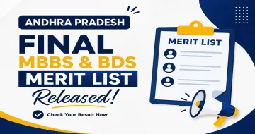 Andhra Pradesh NEET UG 2026 Release Final MBBS & BDS Merit List for CQ Counselling