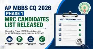 AP MBBS CQ 2026 Phase 1 MRC Candidates List Released