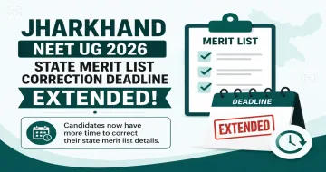 Jharkhand NEET UG State Merit List Correction Deadline Extended Till September 5