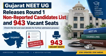 Gujarat NEET UG 2026 Releases Round 1 Non-Reported Candidates List and 943 Vacant Seats