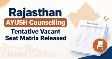 Rajasthan AYUSH Counselling Tentative Vacant Seat Matrix Released