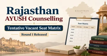 Rajasthan AYUSH Counselling Tentative Vacant Seat Matrix for Round 1 Released