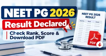 NEET PG 2026 Result Declared: Check Rank, Score & Download PDF