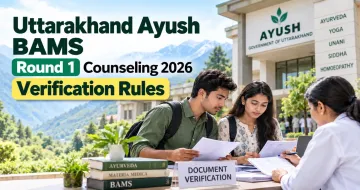 Uttarakhand Ayush BAMS Round 1 Counseling 2026 Verification Rules
