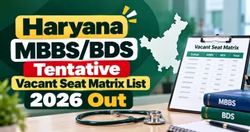 Haryana MBBS/BDS Tentative Vacant Seat Matrix List 2026 Out