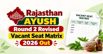 Rajasthan AYUSH Round 2 Revised Vacant Seat Matrix 2026 Out