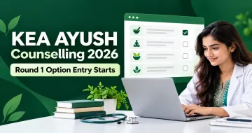 KEA AYUSH Counselling 2026 Round 1 Option Entry Starts