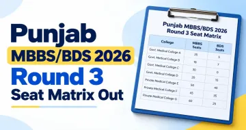 Punjab MBBS/BDS 2026 Round 3 Seat Matrix Out
