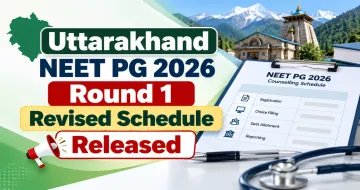 Uttarakhand NEET PG 2026: Round 1 Revised Schedule Released