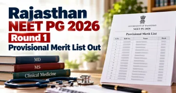 Rajasthan NEET PG 2026 Round 1 Provisional Merit List Out