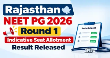 Rajasthan NEET PG 2026 Round 1 Indicative Seat Allotment Result Released